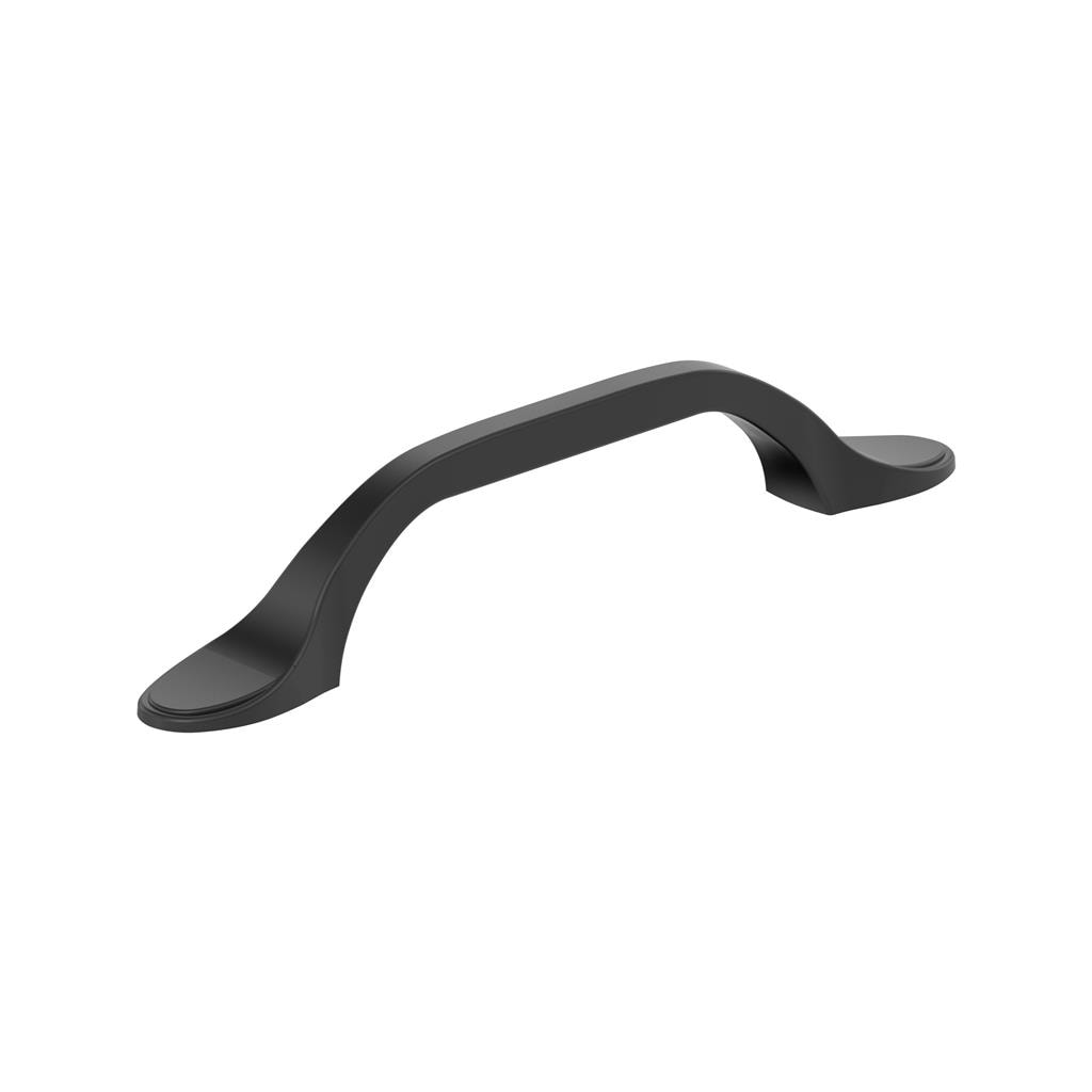 Amerock BP21936FB Ravino 3-3/4 inch (96mm) Center-to-Center Matte Black Cabinet Pull