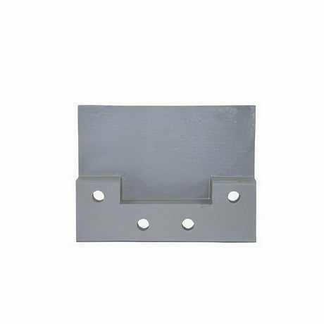Ives MB1P door coordinator mounting bracket in satin stainless, front view