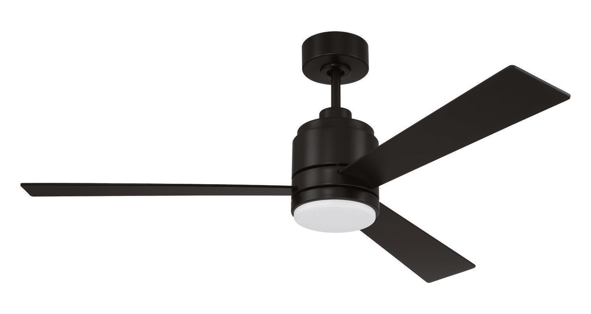 Craftmade MCY52FB3 flat black ceiling fan blades included