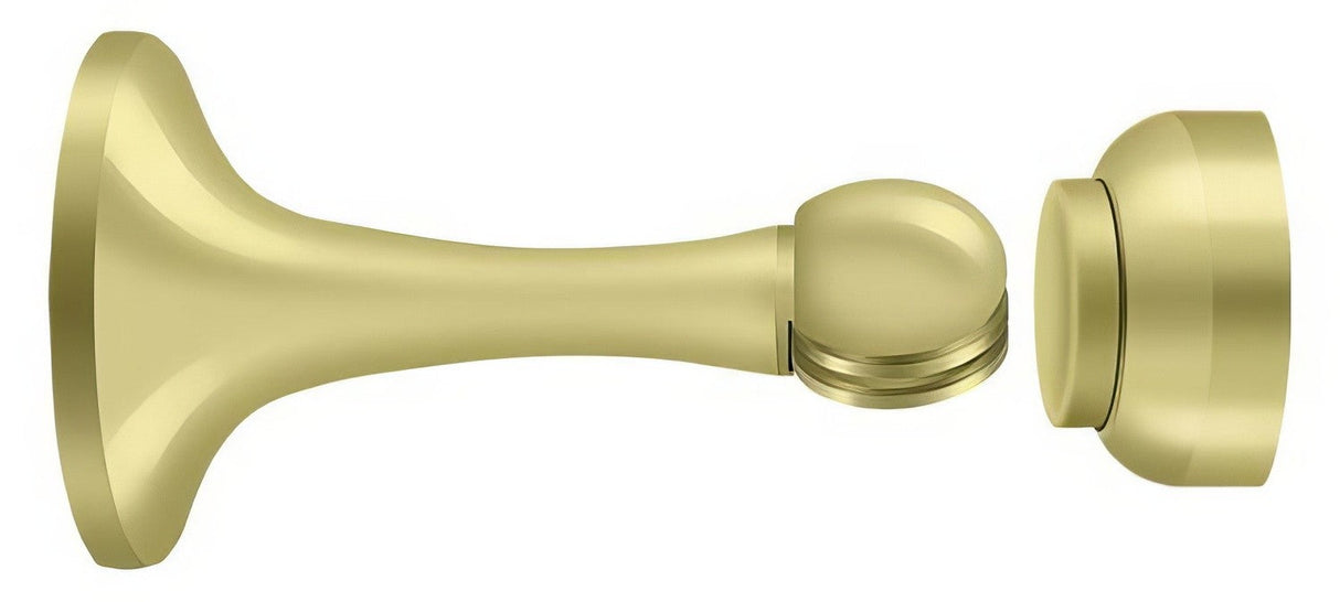 Deltana MDH30U3 polished brass magnetic door holder