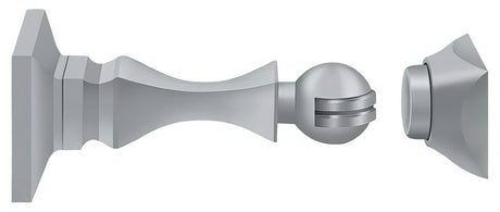 Deltana MDH35U26D magnetic door holder in satin stainless, additional view