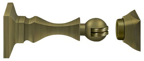Deltana MDH35U5 antique brass magnetic door holder