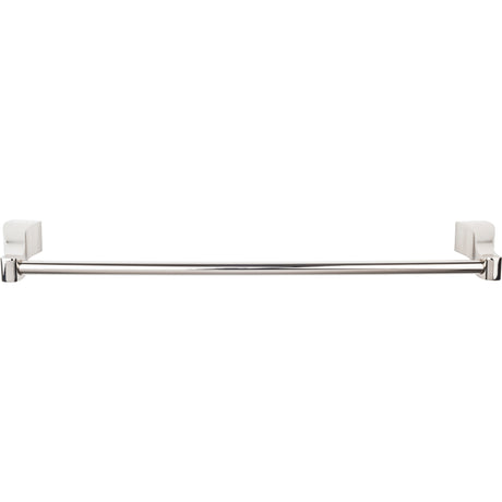 Top Knobs AQ6PN Aqua Single 19 1/4" Wall Mounted Towel Bar Polished Nickel