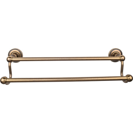 Top Knobs ED7GBZA TOP BATH (R) Edwardian Bath Double 20 1/2" Wall Mounted Towel Bar German Bronze