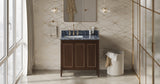 Jeffrey Alexander Percival 36" Dark Walnut Single Sink Bathroom Vanity with Grey Marble Top - 8 in. Widespread Faucet Top product image 6