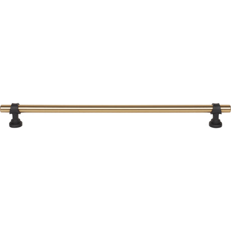 Top Knobs M2765 Bit 12" Center to Center Bar Pull Honey Bronze and Flat Black
