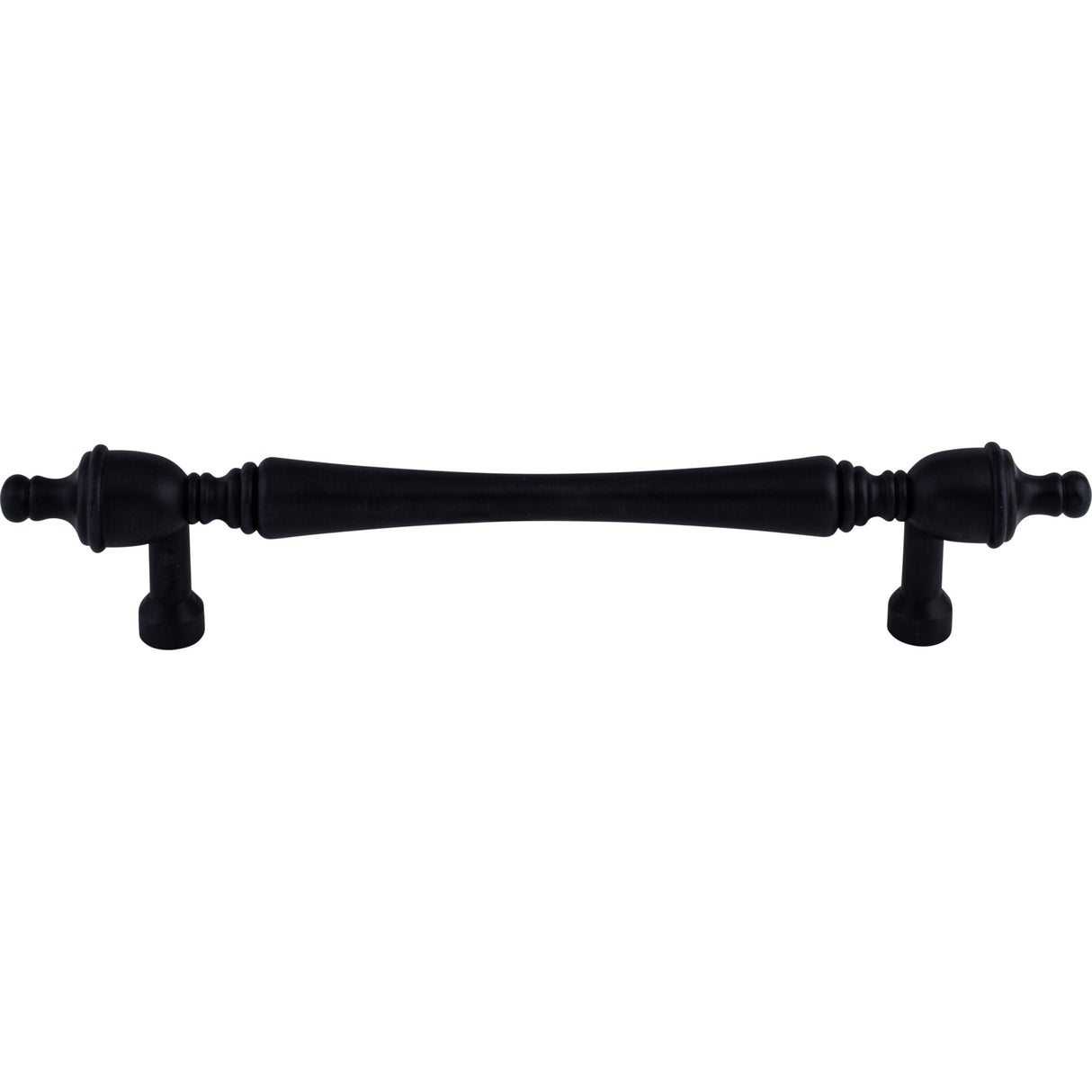 Top Knobs M825-7 Somerset Finial 7" Center to Center Bar Pull Patina Black