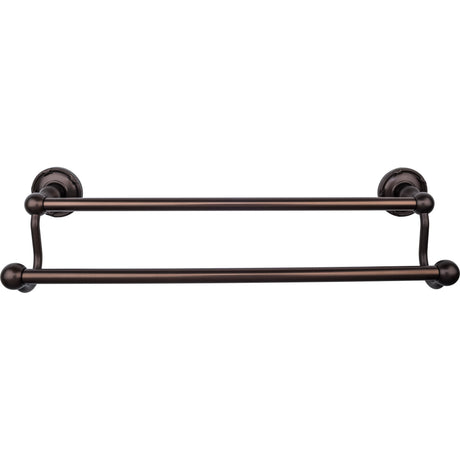 Top Knobs ED7ORBE TOP BATH (R) Edwardian Bath Double 20 1/2" Wall Mounted Towel Bar Oil Rubbed Bronze