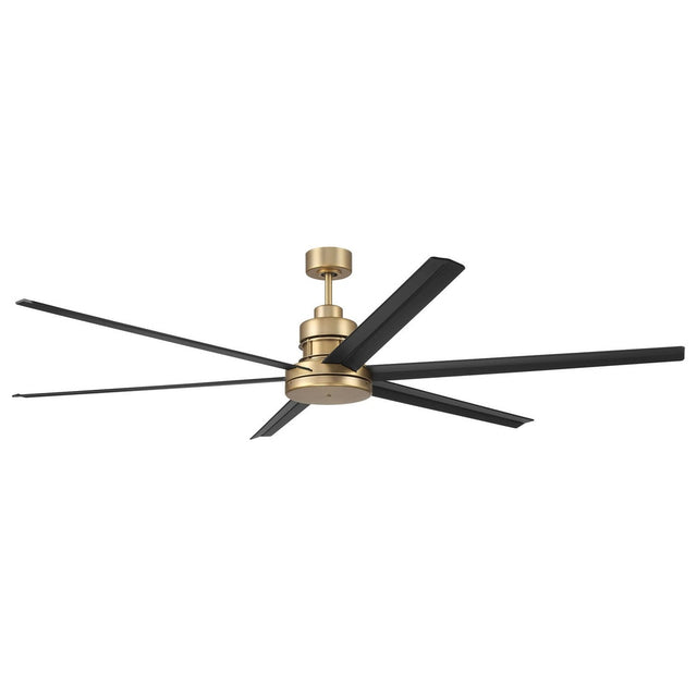 Craftmade MND72SBFB6 satin brass / flat black ceiling fan blades included