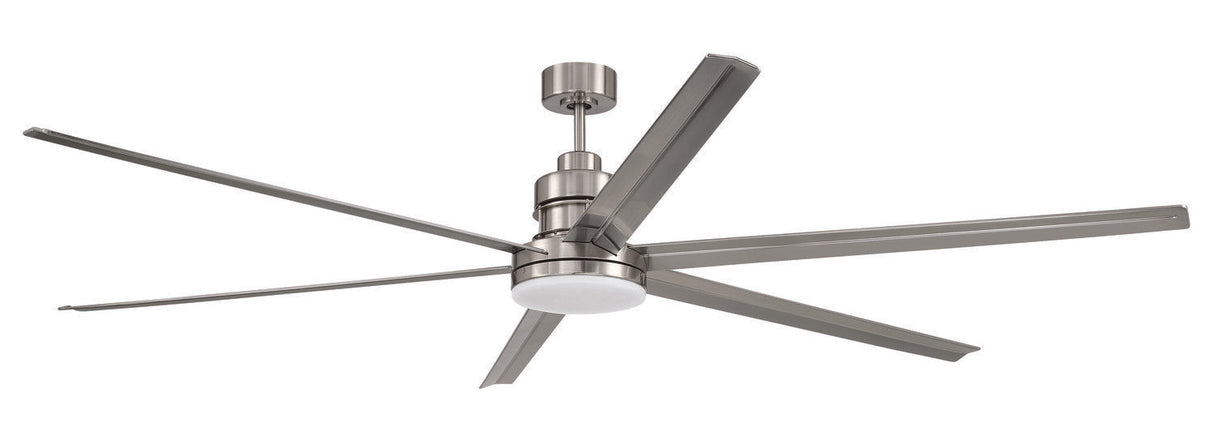 Craftmade MND80BNK6 brushed polished nickel ceiling fan blades included