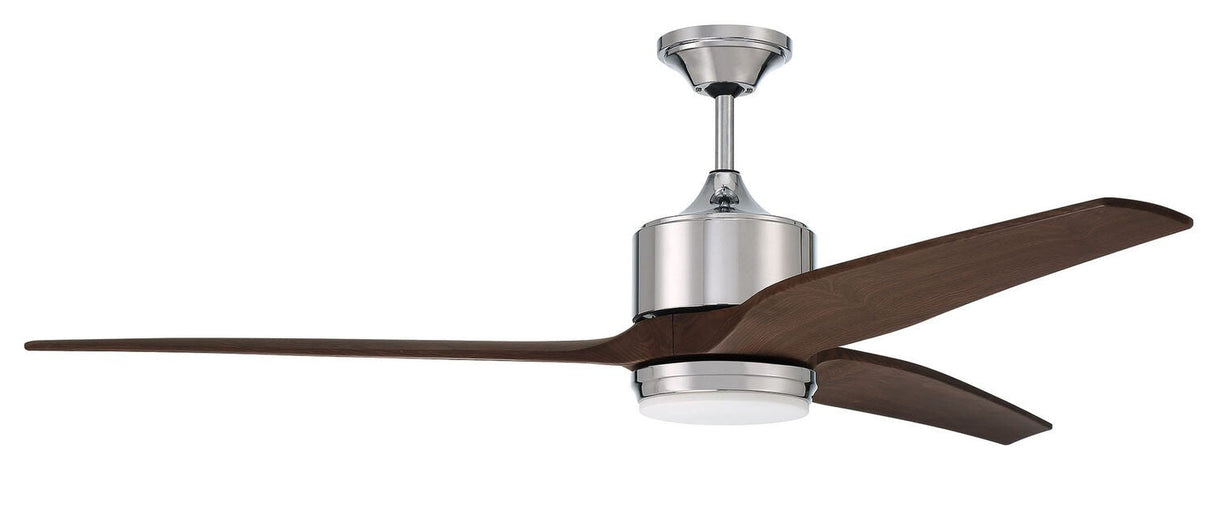 Craftmade MOB60CH3 chrome ceiling fan blades included
