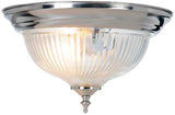 Monument Lighting 558726 Halophane Swirl Ceiling Fixture Brushed Nickel