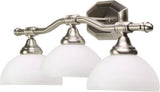 Monument 617085 Lighting 617078 Decorative Vanity Fixture Brushed Nickel