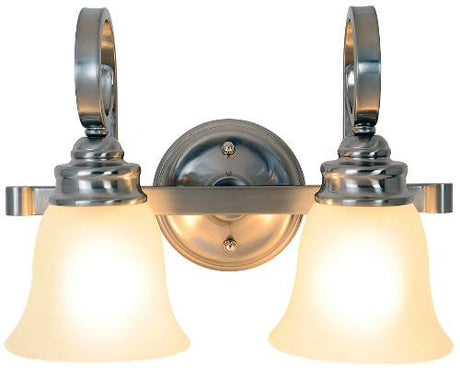 Monument Lighting 617203 Sanibel 2 Light Vanity Brushed Nickel