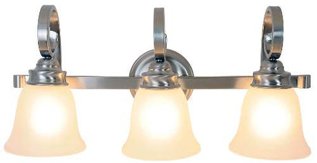 Monument Lighting 617204 Sanibel 3 Light Vanity Brushed Nickel