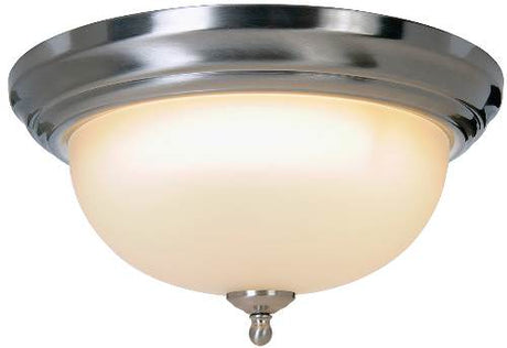 Monument Lighting 617216 Sonoma 1 Light Flush Mount Brushed Nickel