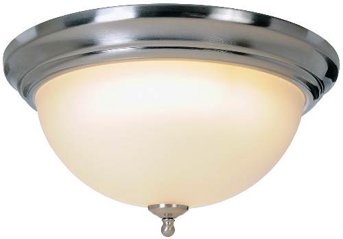 Monument Lighting 617218 Sonoma 1 Light Flush Mount Brushed Nickel