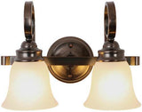 Monument 617227 Lighting 617203 Sanibel 2 Light Vanity Oil Rubbed Bronze
