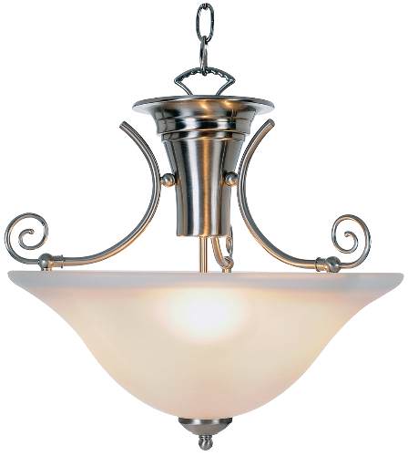 Monument Lighting 617256 Wellington 3 Light Pendant Brushed Nickel