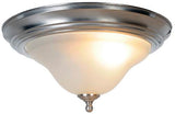 Monument Lighting 617257 Wellington 1 Light Flush Mount Brushed Nickel