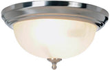 Monument Lighting 617263 Sonoma 1 Light Flush Mount Brushed Nickel