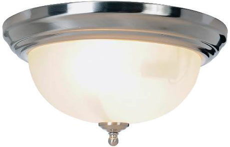 Monument Lighting 617263 Sonoma 1 Light Flush Mount Brushed Nickel
