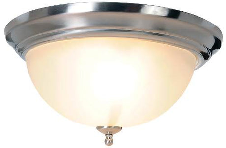 Monument Lighting 617264 Sonoma 2 Light Flush Mount Brushed Nickel
