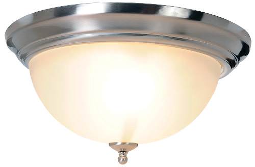 Monument Lighting 617264 Sonoma 2 Light Flush Mount Brushed Nickel