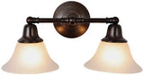 Monument 617289 Lighting 617265 Sonoma 2 Light Vanity Light Oil Rubbed Bronze