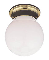 Monument 671336 Lighting 671338 Globe Ceiling Fixture Polished Brass