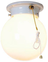 Monument Lighting 671338 Globe Ceiling Fixture White