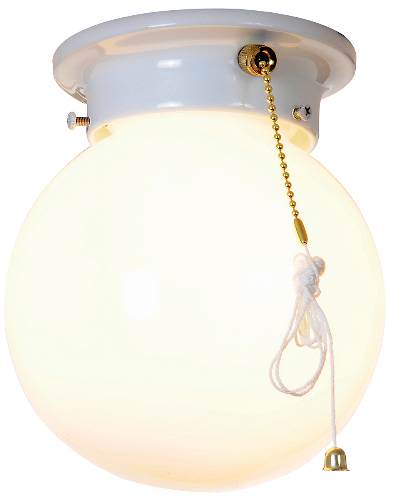 Monument Lighting 671338 Globe Ceiling Fixture White