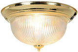 Monument 671675 Lighting 558732 Halophane Dome Ceiling Fixture Polished Brass