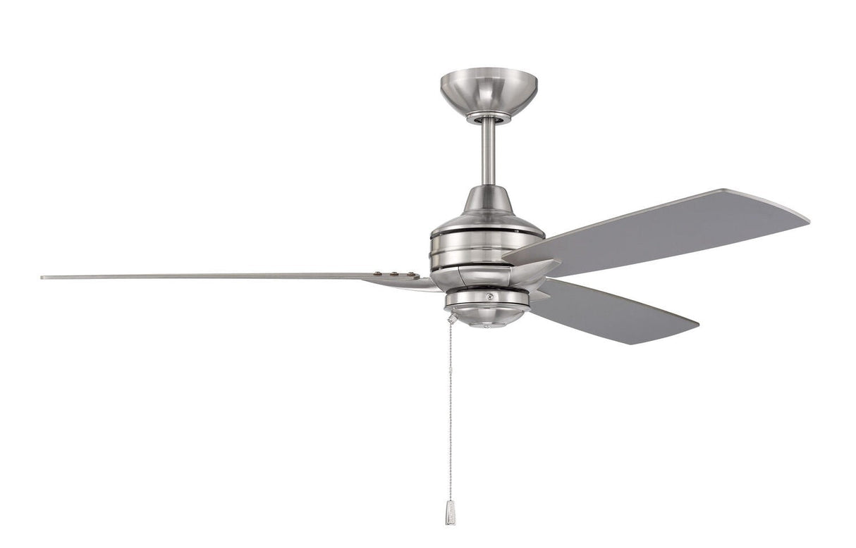 Craftmade MOT52BNK3 brushed polished nickel ceiling fan blades included