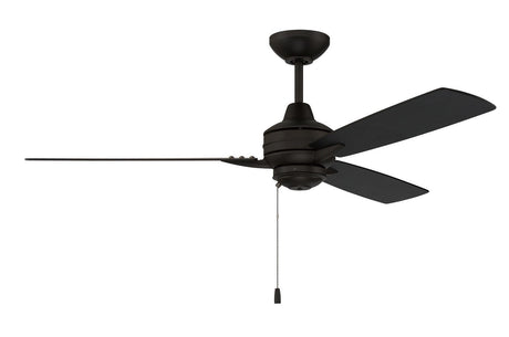 Craftmade MOT52FB3 flat black ceiling fan blades included