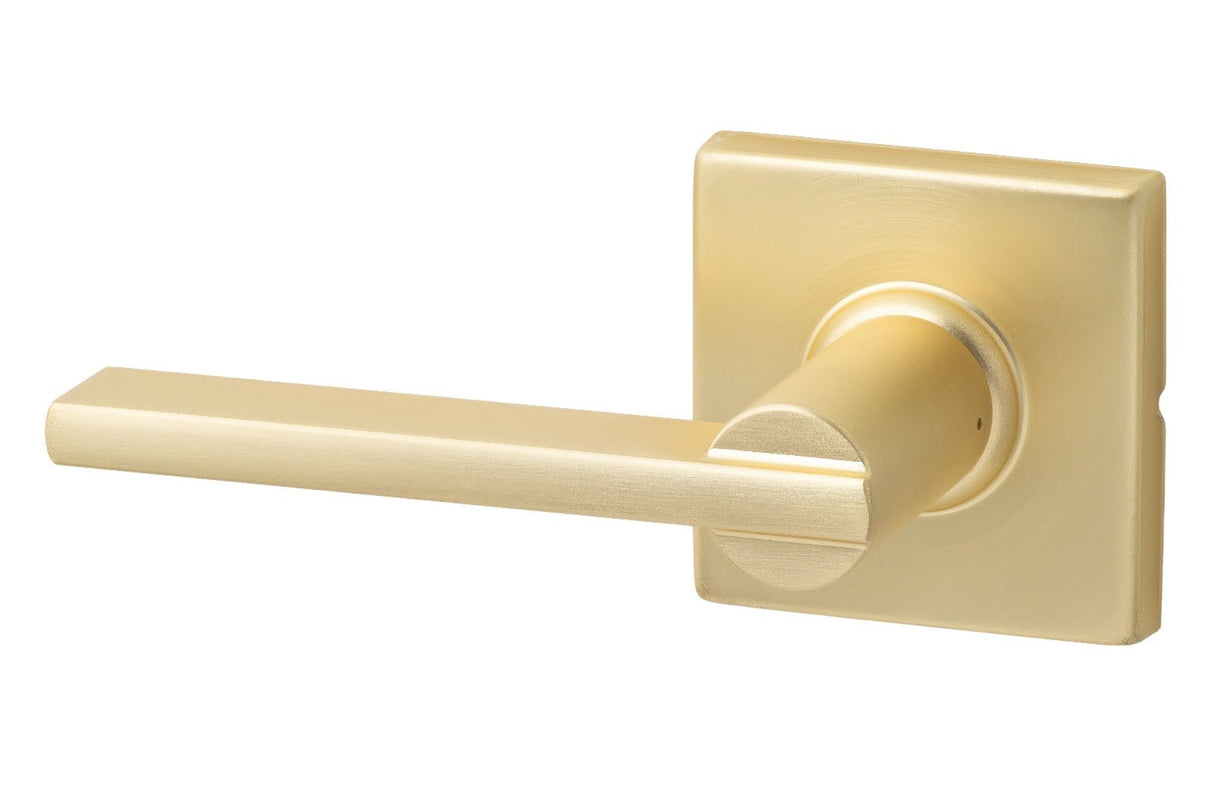 Sure-Loc MS101-SQ SB satin brass passage door lever