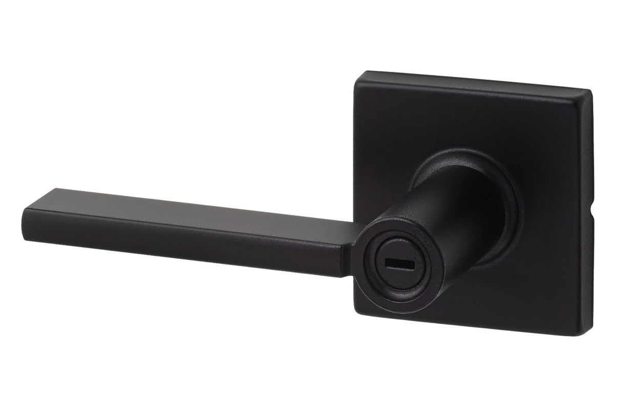 Sure-Loc MS102-SQ FBL flat black privacy door lever