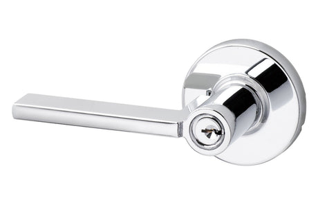 Sure-Loc Hardware MS107-RD 26 keyed entry keyed entry door lever in polished chrome, additional view