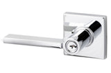 Sure-Loc MS107-SQ 26 polished chrome keyed entry door lever
