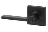 Sure-Loc MS107-SQ FBL flat black keyed entry door lever