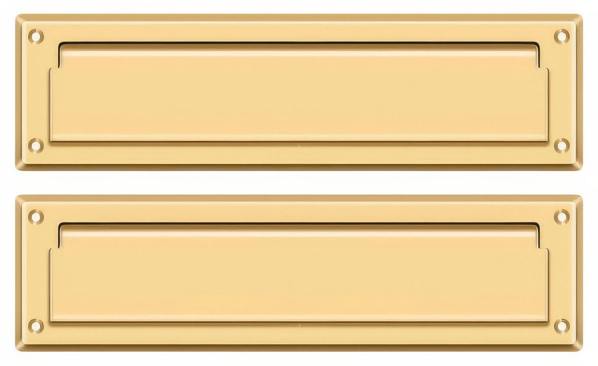 Deltana MS212CR003 lifetime polished brass mail slot