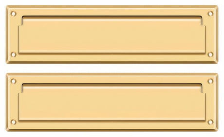 Deltana MS212CR003 lifetime polished brass mail slot