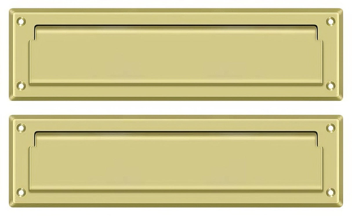 Deltana MS212U3 polished brass mail slot