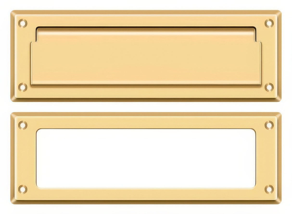 Deltana MS626CR003 lifetime polished brass mail slot