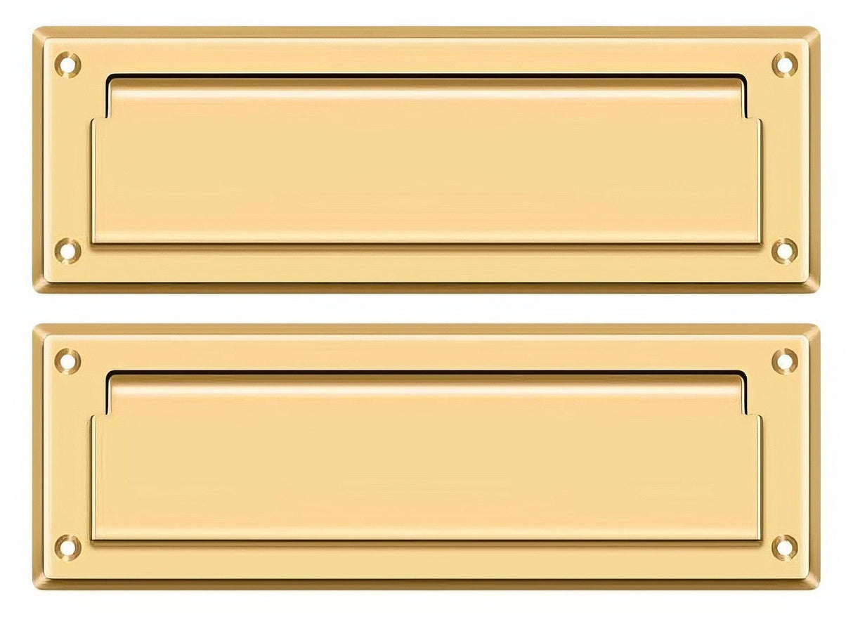 Deltana MS627CR003 liftime polished brass mail slot