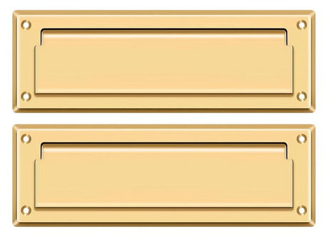 Deltana MS627CR003 liftime polished brass mail slot