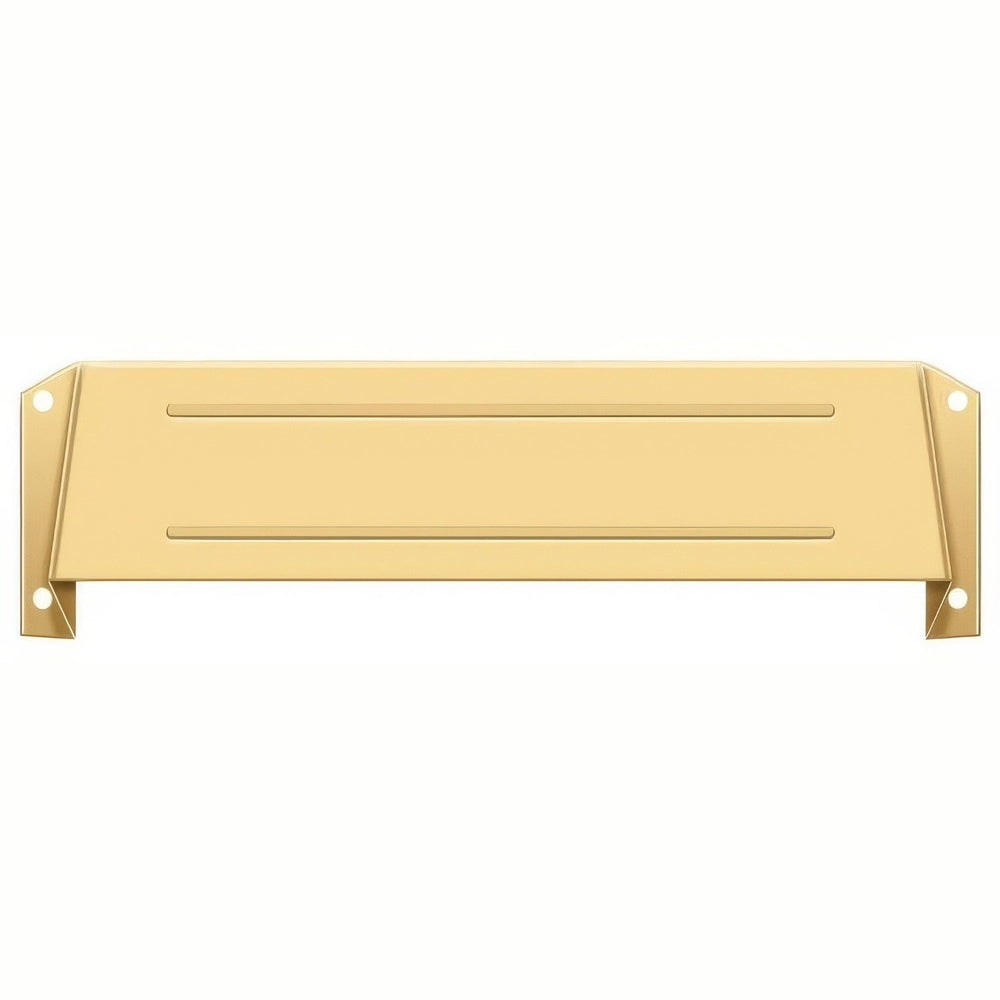 Deltana MSH158CR003 lifetime polished brass letter box hood