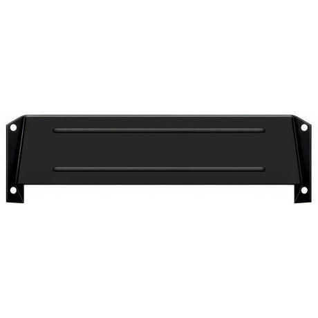 Deltana MSH158U19 flat black letter box hood