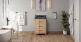Jeffrey Alexander Katara 24" Natural Oak Single Sink Bathroom Vanity with Grey Marble Top - 8 in. Widespread Faucet Top product image 6