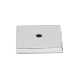 Top Knobs M2021 Aspen II Square Knob Backplate Polished Chrome